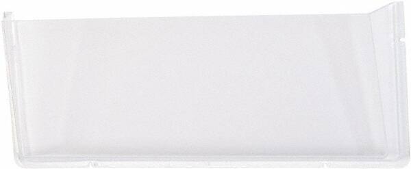 Deflect-o - 17-1/2" Wide x 6-1/2" High x 3" Deep Plastic Wall File - 1 Compartment, Clear - Apex Tool & Supply