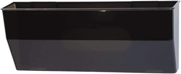 Deflect-o - 15" Wide x 6-3/8" High x 3" Deep Plastic Wall File - 1 Compartment, Smoke - Apex Tool & Supply
