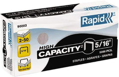 Rapid - 5/16" Leg Length, Galvanized Steel Staplers-Full Strip Desktop Staples - 50 Sheet Capacity, For Use with Rapid S50 High-Capacity SuperFlatClinch Half Strip Desktop Stapler, K1 Pliers, K2 & R90E - Apex Tool & Supply