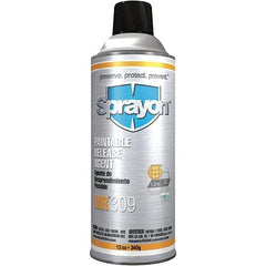 Sprayon - 12 Ounce Aerosol Can, Clear, General Purpose Mold Release - Silicone Composition - Apex Tool & Supply