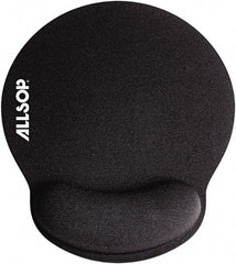 Allsop - 7-1/4" x 8-1/4" Black Mouse Pad - Use with Mouse - Apex Tool & Supply