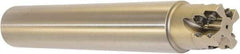 Millstar - 1-1/2" Cut Diam, 1.58" Max Depth, 1-1/2" Shank Diam, Cylindrical Shank Indexable High-Feed End Mill - Screw Holding Method, HFCI-1204 Insert, HFSS Toolholder, Through Coolant - Apex Tool & Supply