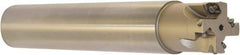 Millstar - 1-1/4" Cut Diam, 1.58" Max Depth, 1-1/4" Shank Diam, Cylindrical Shank Indexable High-Feed End Mill - Screw Holding Method, HFCI-09T3 Insert, HFSS Toolholder, Through Coolant - Apex Tool & Supply