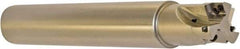 Millstar - 1" Cut Diam, 1.58" Max Depth, 1" Shank Diam, Cylindrical Shank Indexable High-Feed End Mill - Screw Holding Method, HFCI-09T3 Insert, HFSS Toolholder, Through Coolant - Apex Tool & Supply