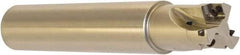 Millstar - 1" Cut Diam, 1.58" Max Depth, 1" Shank Diam, Cylindrical Shank Indexable High-Feed End Mill - Screw Holding Method, HFCI-09T3 Insert, HFSS Toolholder, Through Coolant - Apex Tool & Supply