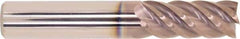 Millstar - 1/2", 5 Flute, Single End, Solid Carbide, 0.03" Corner Radius End Mill - 3" OAL, Right Hand Flute, 1-1/4" LOC, Right Hand Cut - Apex Tool & Supply
