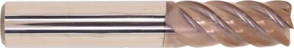 Millstar - 12mm, 5 Flute, Single End, Solid Carbide, 1mm Corner Radius End Mill - 76mm OAL, Right Hand Flute, 30mm LOC, Right Hand Cut - Apex Tool & Supply