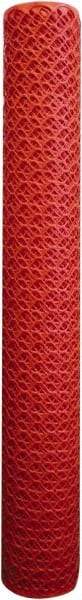Tenax - 100' Long x 4' High, Orange Temporary Warning Barrier Fence - 1-1/2" x 1-1/2" Mesh - Apex Tool & Supply