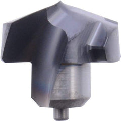 Kennametal - Series KenTIP, 10.72mm Diam Grade KCP15 140° Replaceable Drill Tip - Carbide, AlTiN Finish, K Seat Size - Apex Tool & Supply
