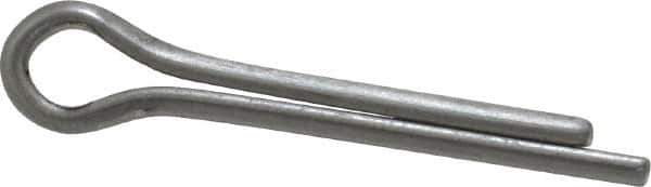 Made in USA - 5/32" Diam x 1" Long Extended Prong Cotter Pin - Grade 18-8, Uncoated, Stainless Steel - Apex Tool & Supply