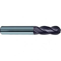 20mm Dia. - 104mm OAL 4 FL Variable Helix Nano-A Carbide Ball Nose End Mill - Apex Tool & Supply