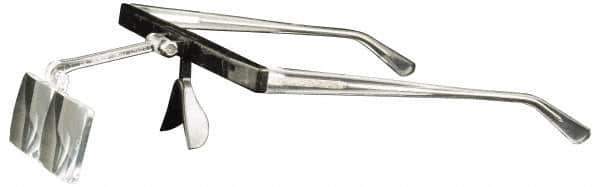 Made in USA - 3.5x Magnification, Ophthalmic Polymer, Rectangular Magnifier - 2 Inch Long x 1 Inch Wide Lens, Eyeglass Frame Mount, 4 Inch Focal Distance, 2 Inch Long - Apex Tool & Supply