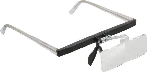 Made in USA - 1.75x Magnification, Ophthalmic Polymer, Rectangular Magnifier - 2 Inch Long x 1 Inch Wide Lens, Eyeglass Frame Mount, 14 Inch Focal Distance, 2 Inch Long - Apex Tool & Supply