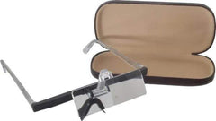 Made in USA - 2.75x Magnification, Ophthalmic Polymer, Rectangular Magnifier - 2 Inch Long x 1 Inch Wide Lens, Eyeglass Frame Mount, 6 Inch Focal Distance, 2 Inch Long - Apex Tool & Supply