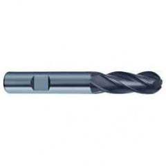4mm Dia. - 57mm OAL 4 FL Variable Helix Nano-A Carbide Ball Nose End Mill - Apex Tool & Supply