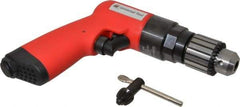 Universal Tool - 3/8" Reversible Keyed Chuck - Pistol Grip Handle, 1,800 RPM, 4.6 CFM, 0.8 hp, 90 psi - Apex Tool & Supply