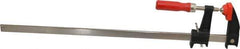 Bessey - 18" Capacity, 2-1/2" Throat Depth Cast Iron Bar Clamp - 600 Lb Clamping Pressure, 22" OAL - Apex Tool & Supply