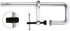 Bessey - 7" Deep Throat, 20" Max Capacity, Step Over Sliding Arm Clamp - 4,880 Lb Clamping Pressure, 0.85" Spindle Diam - Apex Tool & Supply