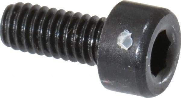 Holo-Krome - M2.5x0.45 Metric Coarse Hex Socket Drive, Socket Cap Screw - Grade 12.9 Alloy Steel, Black Oxide Finish, Fully Threaded, 6mm Length Under Head - Apex Tool & Supply