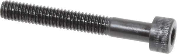 Holo-Krome - M4x0.70 Metric Coarse Hex Socket Drive, Socket Cap Screw - Grade 12.9 Alloy Steel, Black Oxide Finish, Partially Threaded, 30mm Length Under Head - Apex Tool & Supply