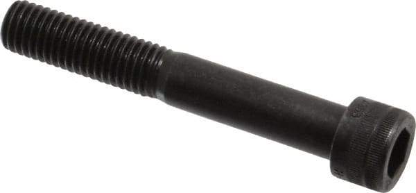 Holo-Krome - M12x1.75 Metric Coarse Hex Socket Drive, Socket Cap Screw - Grade 12.9 Alloy Steel, Black Oxide Finish, Partially Threaded, 80mm Length Under Head - Apex Tool & Supply