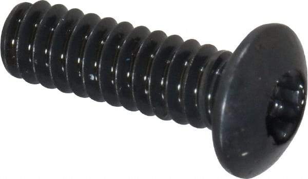 Camcar - #4-40 UNC Torx Plus Drive, Button Screw - Alloy Steel, Black Oxide Finish, Fully Threaded, 3/8" Length Under Head - Apex Tool & Supply