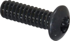 Camcar - #4-40 UNC Torx Plus Drive, Button Screw - Alloy Steel, Black Oxide Finish, Fully Threaded, 3/8" Length Under Head - Apex Tool & Supply
