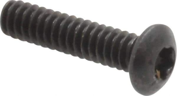 Camcar - #4-40 UNC Torx Plus Drive, Button Screw - Alloy Steel, Black Oxide Finish, Fully Threaded, 1/2" Length Under Head - Apex Tool & Supply