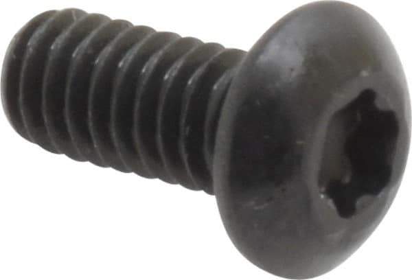 Camcar - #8-32 UNC Torx Plus Drive, Button Screw - Alloy Steel, Black Oxide Finish, Fully Threaded, 3/8" Length Under Head - Apex Tool & Supply