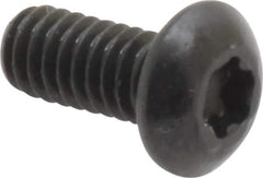 Camcar - #8-32 UNC Torx Plus Drive, Button Screw - Alloy Steel, Black Oxide Finish, Fully Threaded, 3/8" Length Under Head - Apex Tool & Supply