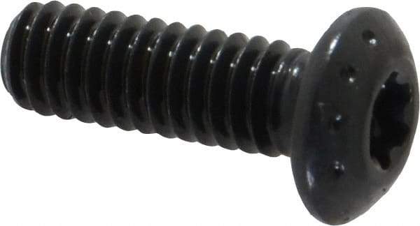 Camcar - #8-32 UNC Torx Plus Drive, Button Screw - Alloy Steel, Black Oxide Finish, Fully Threaded, 1/2" Length Under Head - Apex Tool & Supply