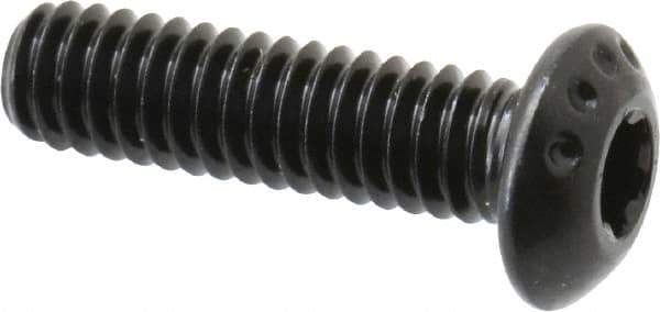 Camcar - #8-32 UNC Torx Plus Drive, Button Screw - Alloy Steel, Black Oxide Finish, Fully Threaded, 5/8" Length Under Head - Apex Tool & Supply