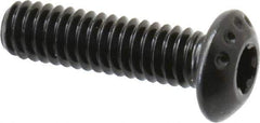 Camcar - #8-32 UNC Torx Plus Drive, Button Screw - Alloy Steel, Black Oxide Finish, Fully Threaded, 5/8" Length Under Head - Apex Tool & Supply