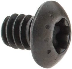 Camcar - #10-24 UNC Torx Plus Drive, Button Screw - Alloy Steel, Black Oxide Finish, Fully Threaded, 1/4" Length Under Head - Apex Tool & Supply