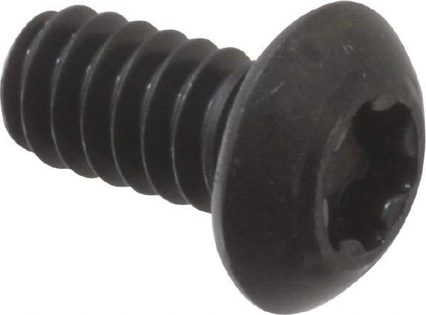Camcar - #10-24 UNC Torx Plus Drive, Button Screw - Alloy Steel, Black Oxide Finish, Fully Threaded, 3/8" Length Under Head - Apex Tool & Supply