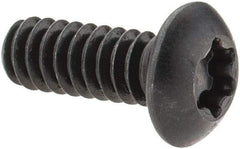 Camcar - #10-24 UNC Torx Plus Drive, Button Screw - Alloy Steel, Black Oxide Finish, Fully Threaded, 1/2" Length Under Head - Apex Tool & Supply