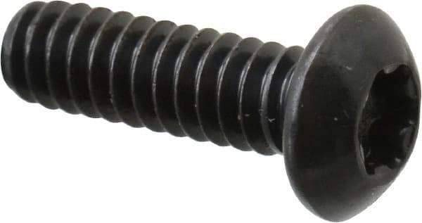 Camcar - #10-24 UNC Torx Plus Drive, Button Screw - Alloy Steel, Black Oxide Finish, Fully Threaded, 5/8" Length Under Head - Apex Tool & Supply