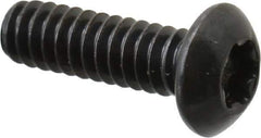 Camcar - #10-24 UNC Torx Plus Drive, Button Screw - Alloy Steel, Black Oxide Finish, Fully Threaded, 5/8" Length Under Head - Apex Tool & Supply