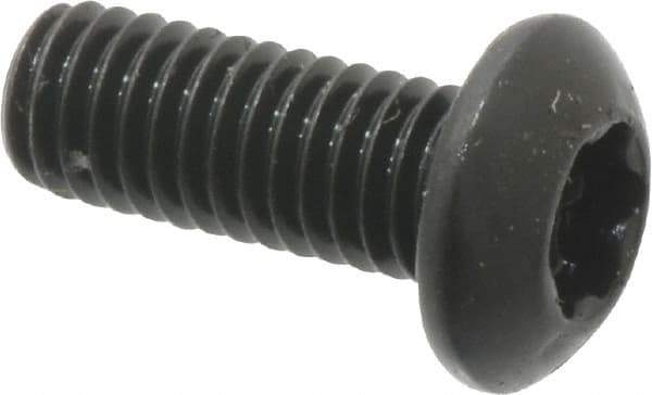 Camcar - #10-32 UNF Torx Plus Drive, Button Screw - Alloy Steel, Black Oxide Finish, Fully Threaded, 1/2" Length Under Head - Apex Tool & Supply