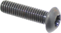 Camcar - #10-32 UNF Torx Plus Drive, Button Screw - Alloy Steel, Black Oxide Finish, Fully Threaded, 3/4" Length Under Head - Apex Tool & Supply