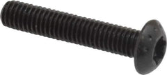 Camcar - #10-32 UNF Torx Plus Drive, Button Screw - Alloy Steel, Black Oxide Finish, Fully Threaded, 1" Length Under Head - Apex Tool & Supply