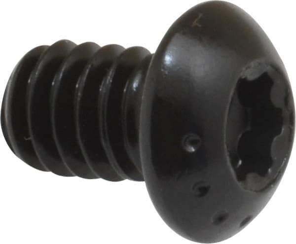 Camcar - 1/4-20 UNC Torx Plus Drive, Button Screw - Alloy Steel, Black Oxide Finish, Fully Threaded, 3/8" Length Under Head - Apex Tool & Supply