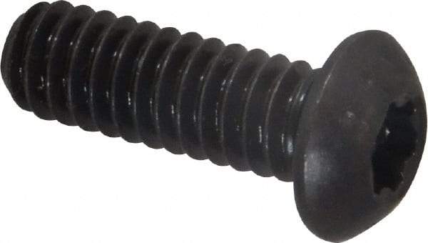 Camcar - 1/4-20 UNC Torx Plus Drive, Button Screw - Alloy Steel, Black Oxide Finish, Fully Threaded, 3/4" Length Under Head - Apex Tool & Supply