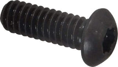Camcar - 1/4-20 UNC Torx Plus Drive, Button Screw - Alloy Steel, Black Oxide Finish, Fully Threaded, 3/4" Length Under Head - Apex Tool & Supply