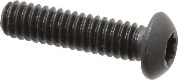 Camcar - 1/4-20 UNC Torx Plus Drive, Button Screw - Alloy Steel, Black Oxide Finish, Fully Threaded, 1" Length Under Head - Apex Tool & Supply