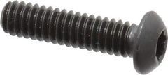 Camcar - 1/4-20 UNC Torx Plus Drive, Button Screw - Alloy Steel, Black Oxide Finish, Fully Threaded, 1" Length Under Head - Apex Tool & Supply