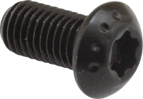 Camcar - 1/4-28 UNF Torx Plus Drive, Button Screw - Alloy Steel, Black Oxide Finish, Fully Threaded, 1/2" Length Under Head - Apex Tool & Supply