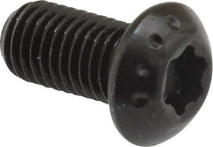 Camcar - 1/4-28 UNF Torx Plus Drive, Button Screw - Alloy Steel, Black Oxide Finish, Fully Threaded, 1/2" Length Under Head - Apex Tool & Supply