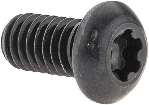 Camcar - 5/16-18 UNC Torx Plus Drive, Button Screw - Alloy Steel, Black Oxide Finish, Fully Threaded, 5/8" Length Under Head - Apex Tool & Supply