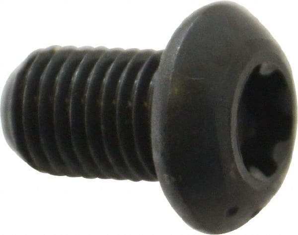 Camcar - 5/16-24 UNF Torx Plus Drive, Button Screw - Alloy Steel, Black Oxide Finish, Fully Threaded, 1/2" Length Under Head - Apex Tool & Supply